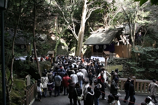 神社　本殿　正月